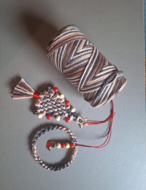 Box multicolore marron