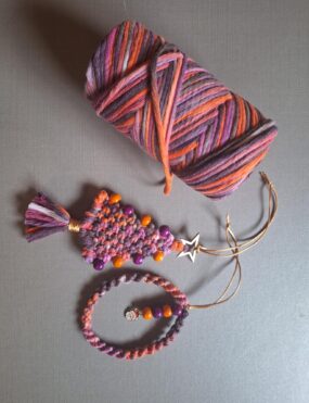 Box multicolore mauve