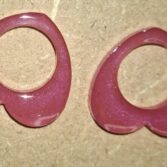 Coeur rose miroir