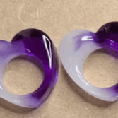 Grand coeur nuance lilas