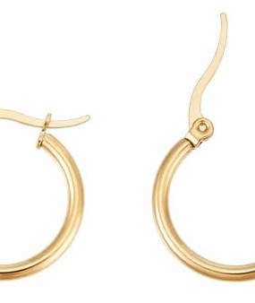 Paire Créoles Boucles D'Oreilles Dorés