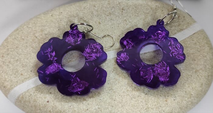 Boucle d’Oreille Fleur Éclatante – Image 3