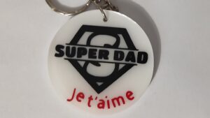 Porte clé Super dad