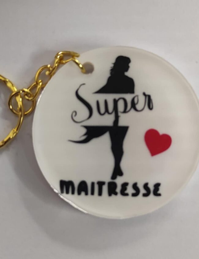 Porte clé super maitresse Porte clé super maitresse