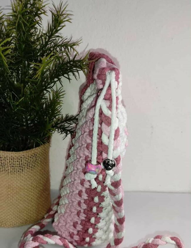 Sac allo rose irisé 1 Sac allo rose irisé 1