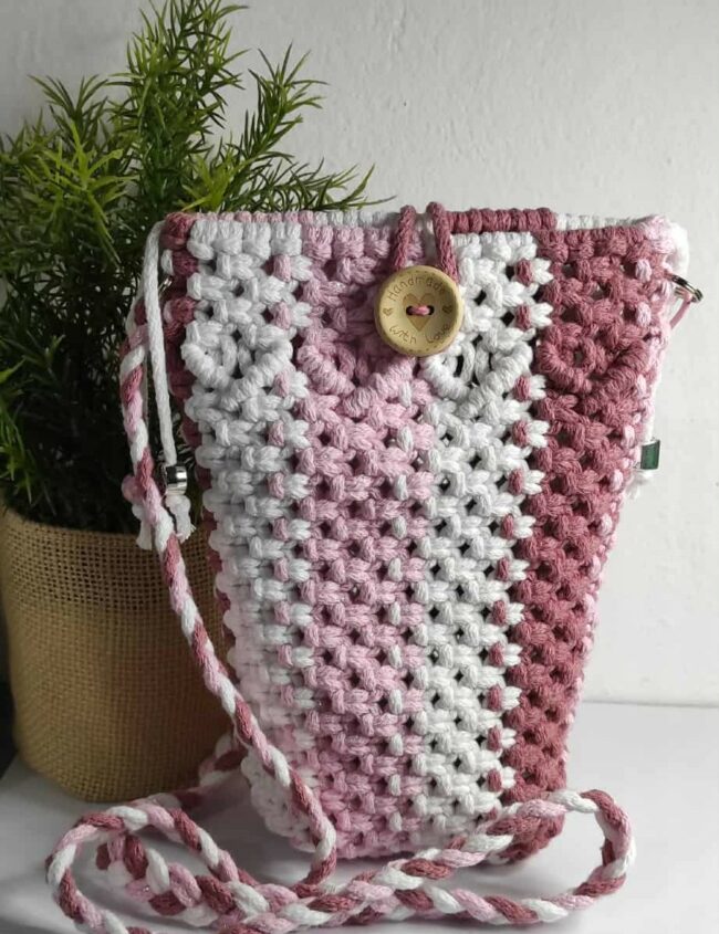 Sac allo rose irisé Sac allo rose irisé