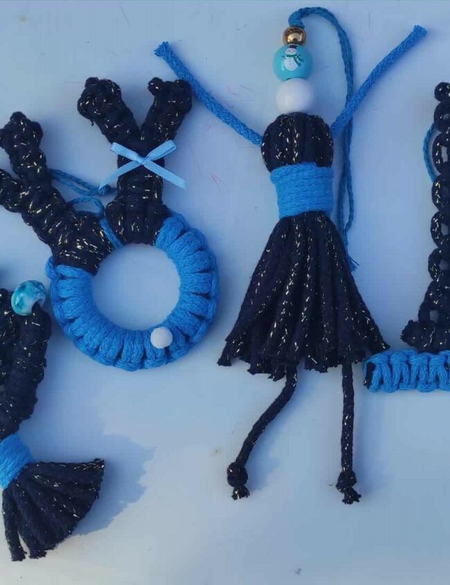 Box Magie de Noël - bleu et noir paillette Box Magie de Noël - bleu et noir paillette