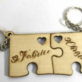 Porte-clés Puzzle “Cœurs Liés”
