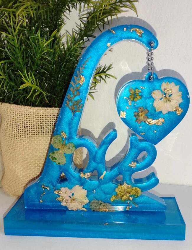 Love eternel bleu fleur