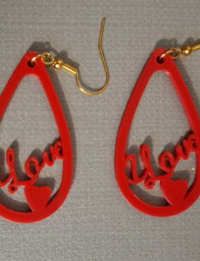 Boucles d'oreilles - Saint-Valentin
