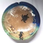 Cendrier Blue Reef rond