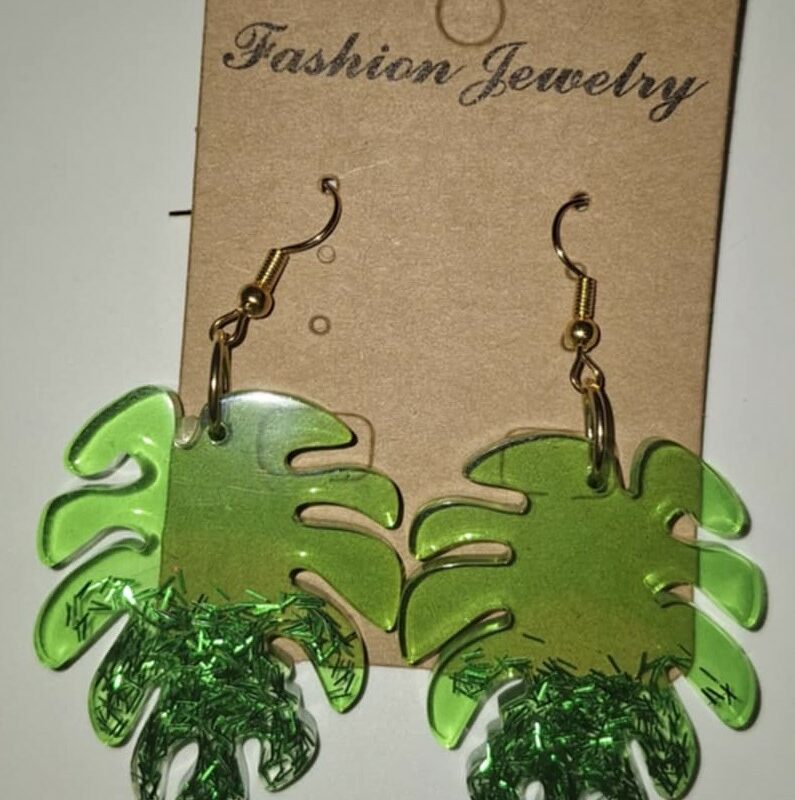 Boucles d'oreilles - Les Monsteras