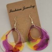 Goutte eau mauve jaune fume