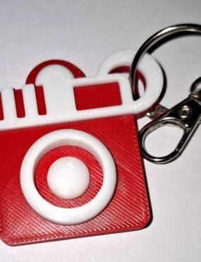 Porte-clé Appareil Photo en Impression 3D