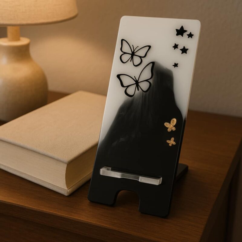 Support de Téléphone "Papillon Nocturne"