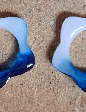 Pampilles Bleu Boréal - Etoile 2.5cm