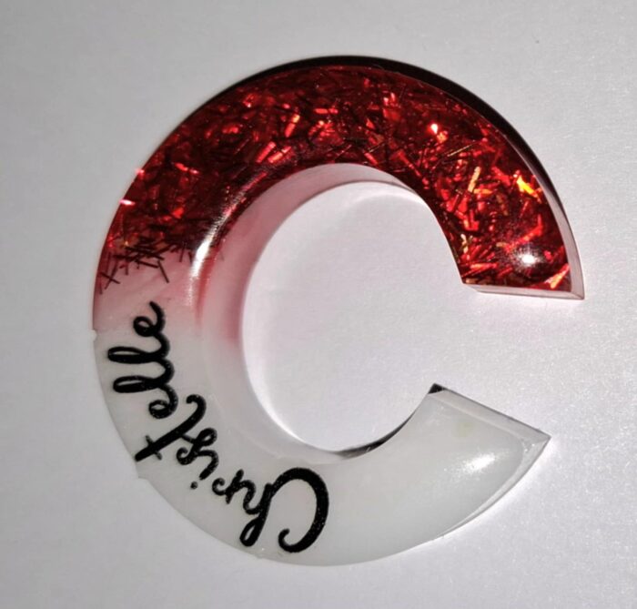 Porte-clé Lettre Majuscule Personnalisée – Image 2