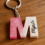 Porte-clé Lettre Majuscule Personnalisée