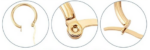 Paire Créoles Boucles D'Oreilles Dorés – Image 3