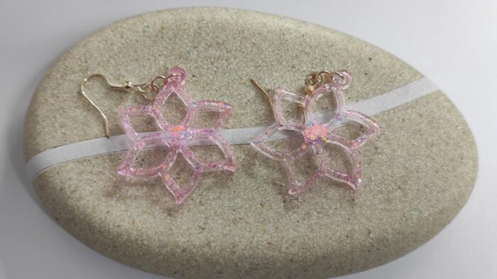 Boucles d'oreilles Lotus Florale