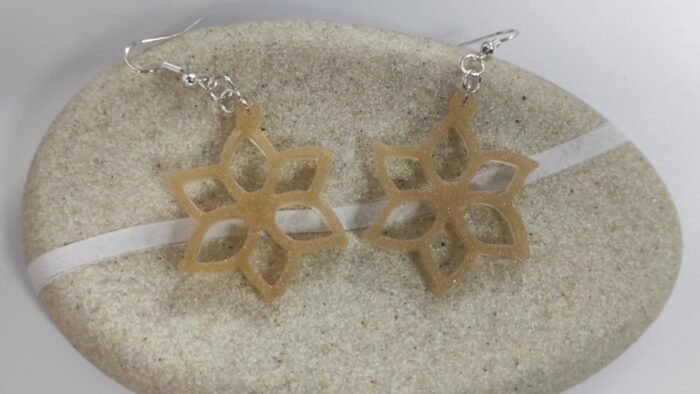 Boucles d'oreilles Lotus Florale – Image 2