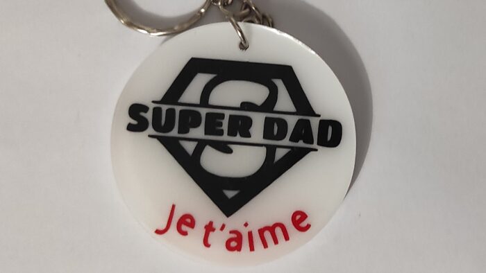 Porte-clé Super Dad