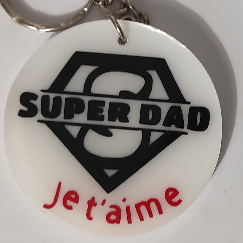 Porte-clé Super Dad