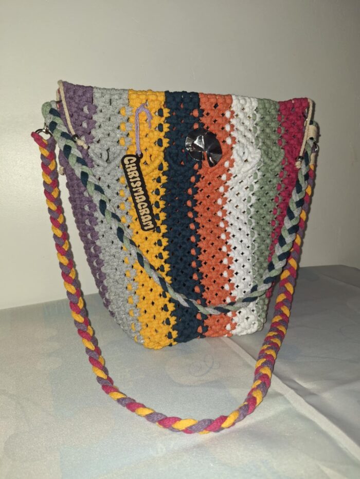 Sac macramé - Le MULTICOLOR GM