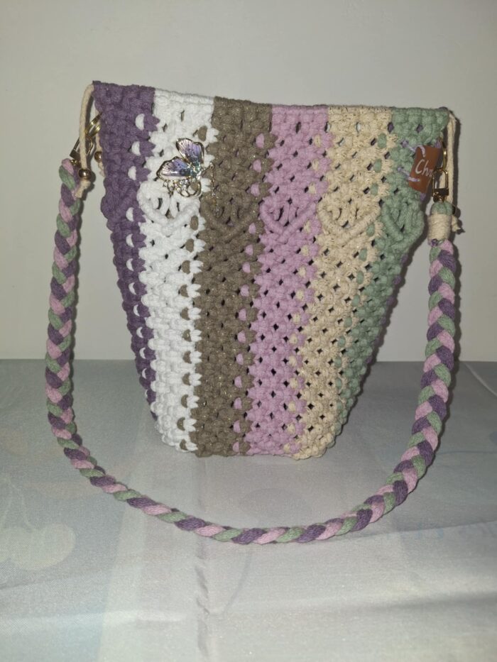 Sac macramé - Le MULTICOLOR PM – Image 3