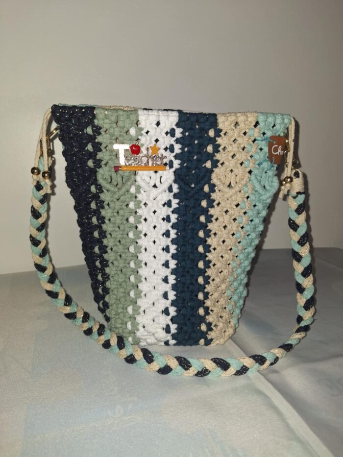 Sac macramé - Le MULTICOLOR PM