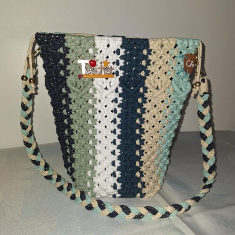 Sac macramé - Le MULTICOLOR PM