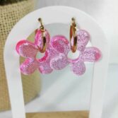 Bloomy Five rose paillettes