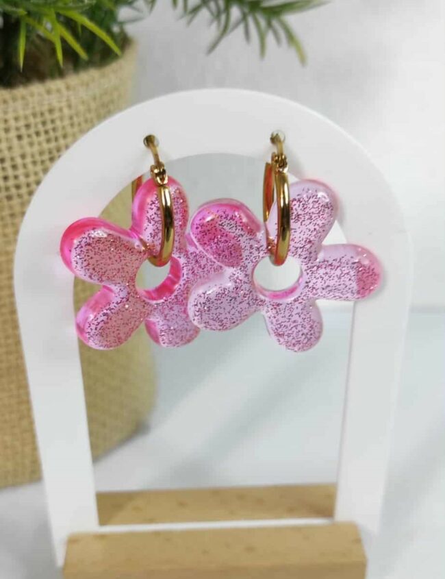 Bloomy Five rose paillettes Bloomy Five rose paillettes