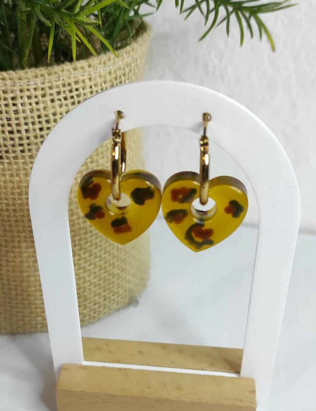 Savane Chic – Pampilles Léopard - petit coeur Savane Chic – Pampilles Léopard - petit coeur