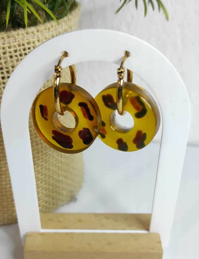 Savane Chic – Pampilles Léopard petit rond Savane Chic – Pampilles Léopard petit rond