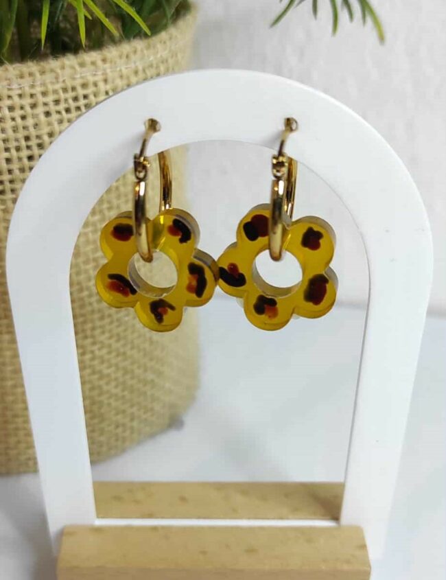 Savane Chic – Pampilles Léopard - petite fleur Savane Chic – Pampilles Léopard - petite fleur