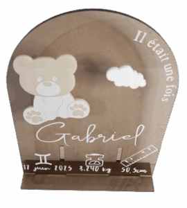 Plaque naissance ourson – Image 2