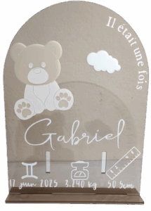 Plaque naissance ourson – Image 3