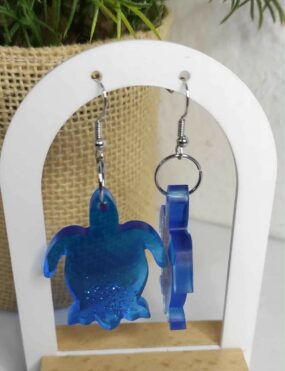 Boucles d’oreilles - Blue Turtle