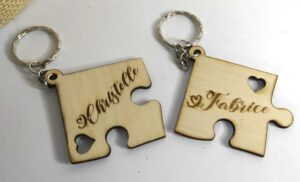 Porte-clés Puzzle “Cœurs Liés” – Image 2