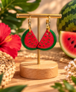 🍉 Watermelon Glow – Pampilles en résine