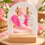Pampille coeur floral