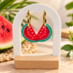 🍉 Watermelon Glow – Pampilles en résine – Image 3